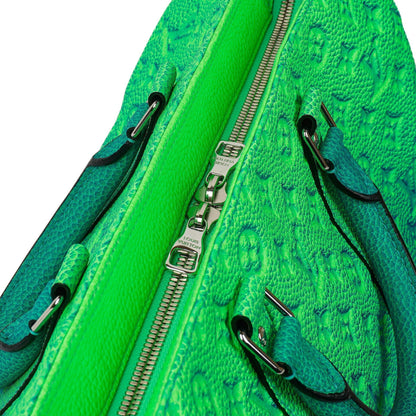 Louis Vuitton Keepall Tote Taurillon Illusion Monogram Bleu Vert