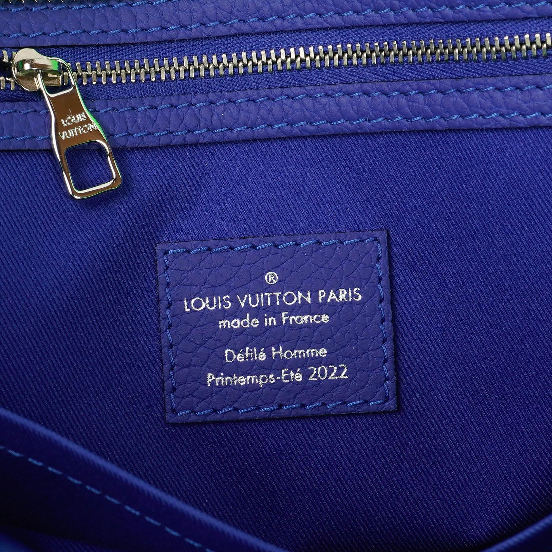 Louis Vuitton Keepall Tote Taurillon Illusion Monogram Bleu Vert