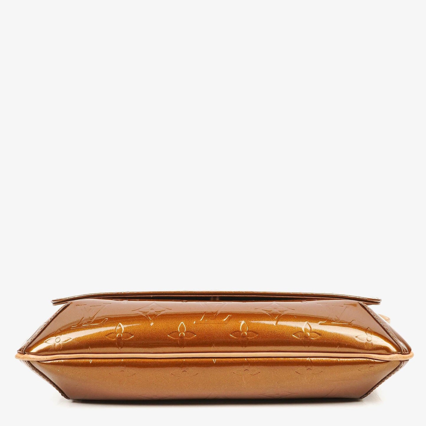 Louis Vuitton Thompson Schultertasche aus bronzefarbenem Monogram Vernis Leder