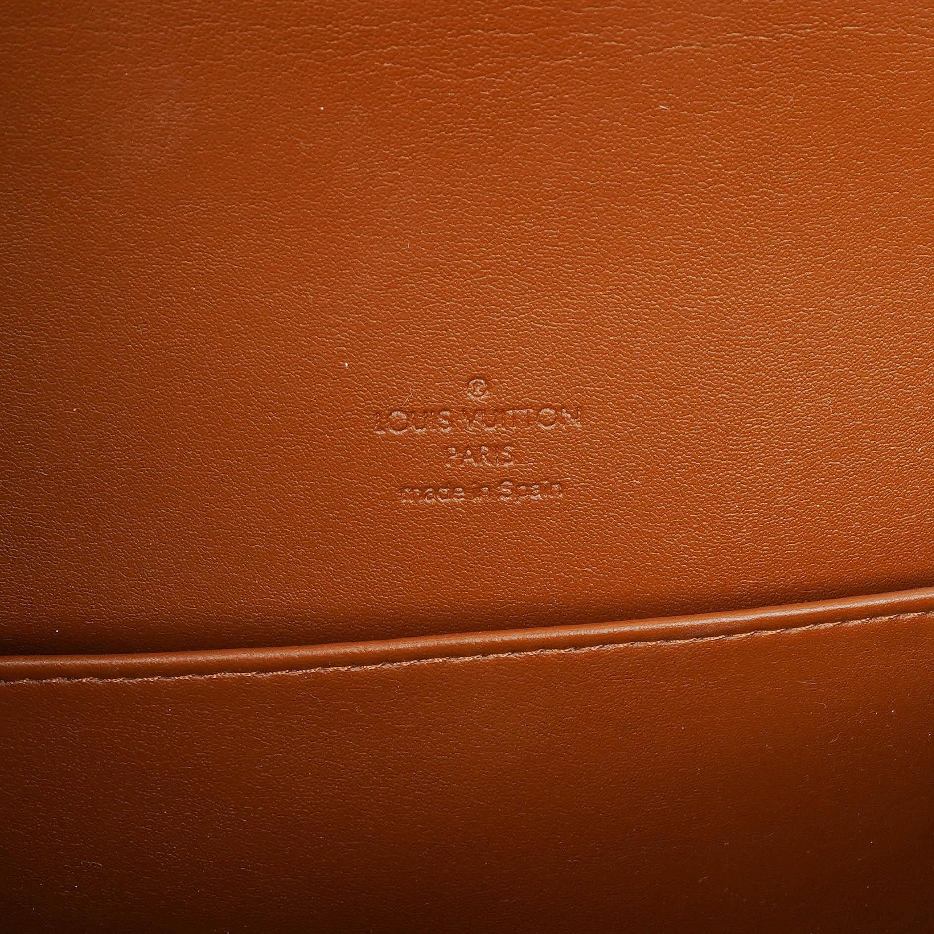 Louis Vuitton Thompson Schultertasche aus bronzefarbenem Monogram Vernis Leder