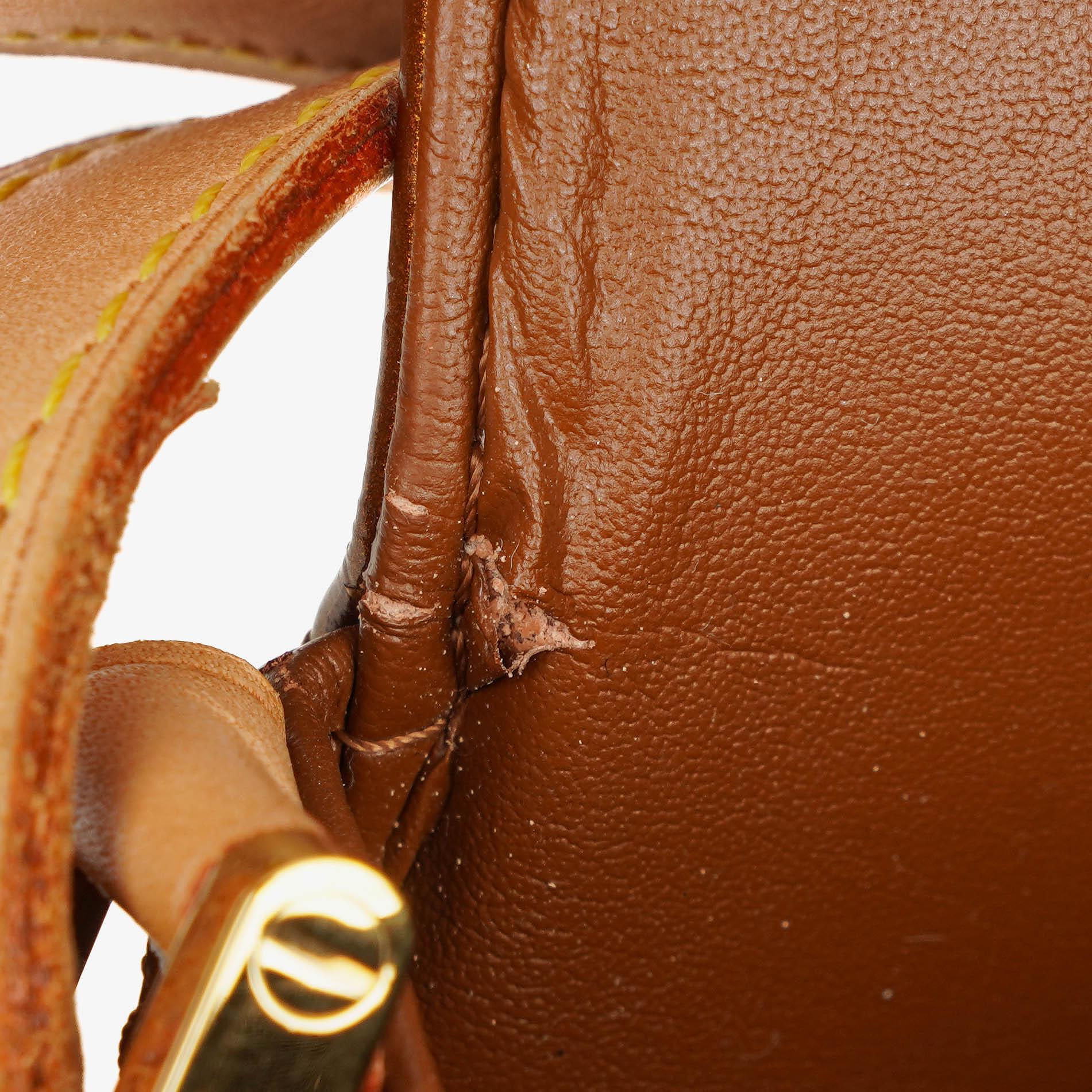 Louis Vuitton Thompson Schultertasche aus bronzefarbenem Monogram Vernis Leder