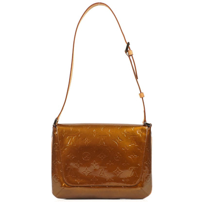 Louis Vuitton Thompson Street Schultertasche aus bronze Monogram Vernis Leder