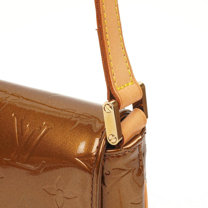 Louis Vuitton Thompson Street Schultertasche aus bronze Monogram Vernis Leder