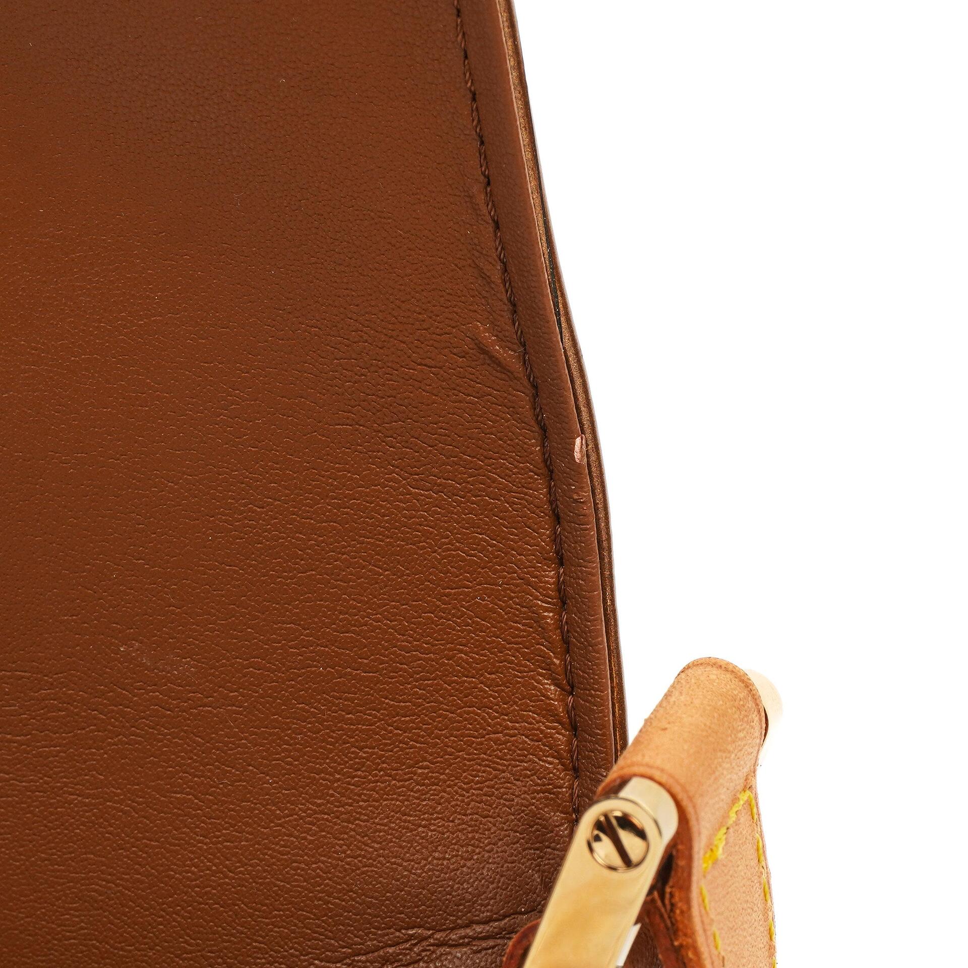 Louis Vuitton Thompson Street Schultertasche aus bronze Monogram Vernis Leder