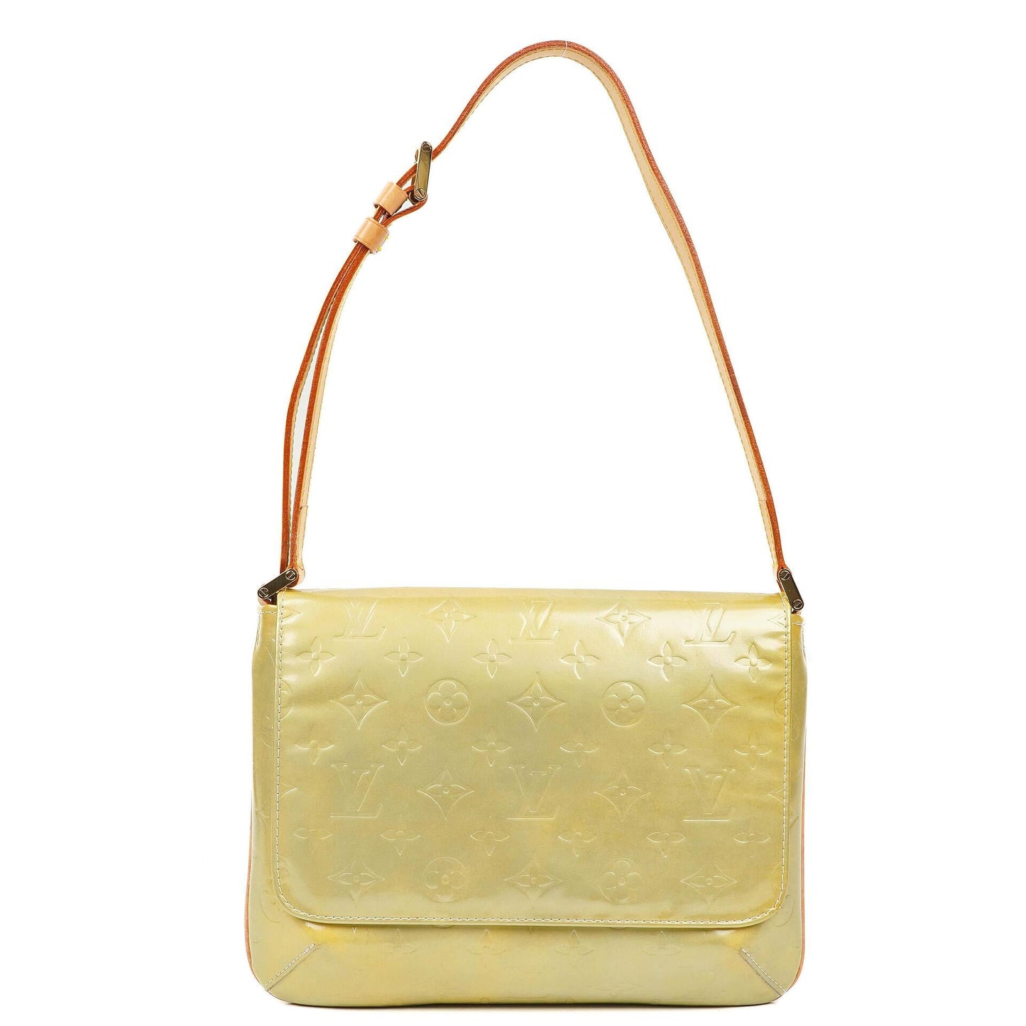 Louis Vuitton Thompson Street Grün Monogram Vernis Leder Schultertasche
