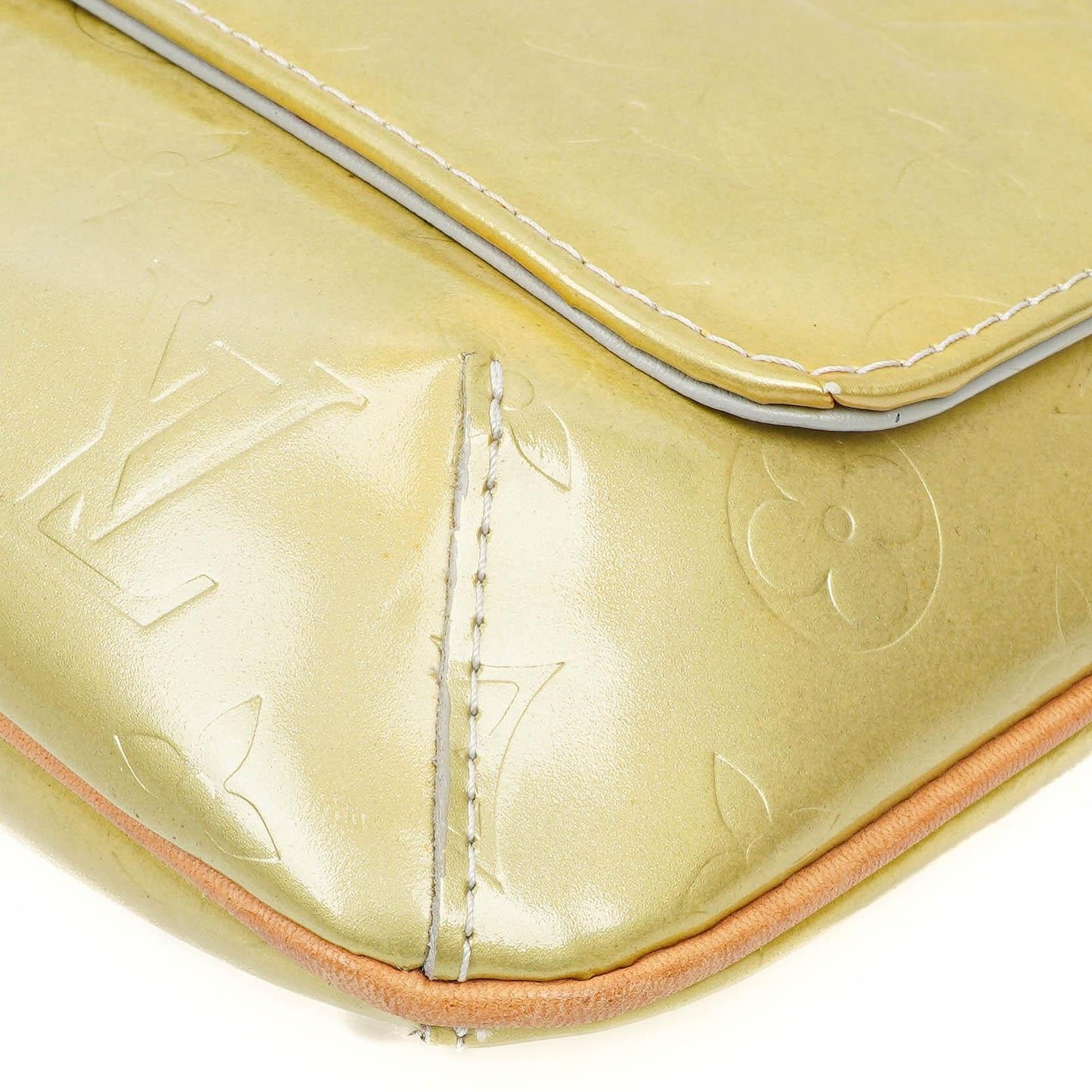 Louis Vuitton Thompson Street Grün Monogram Vernis Leder Schultertasche