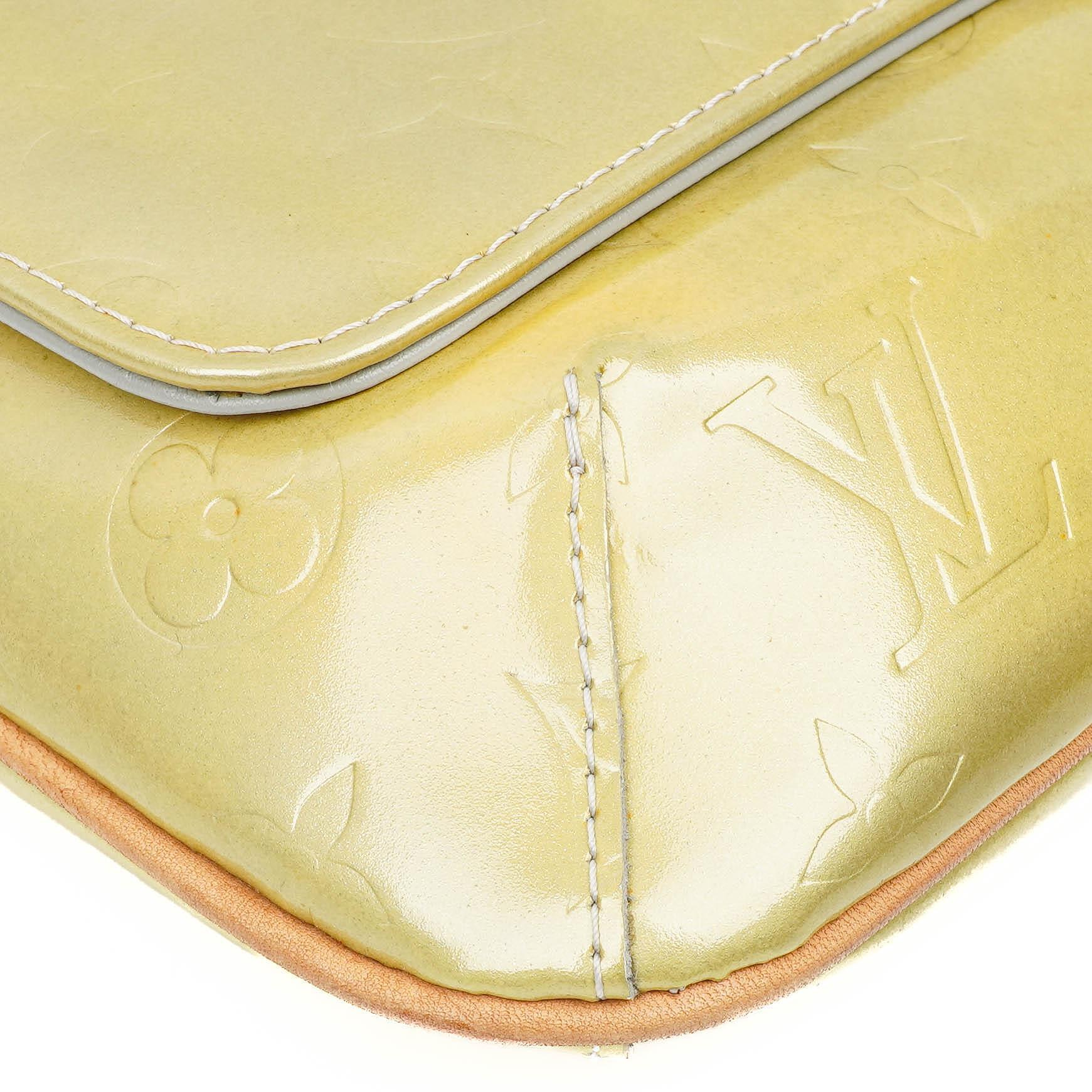 Louis Vuitton Thompson Street Grün Monogram Vernis Leder Schultertasche