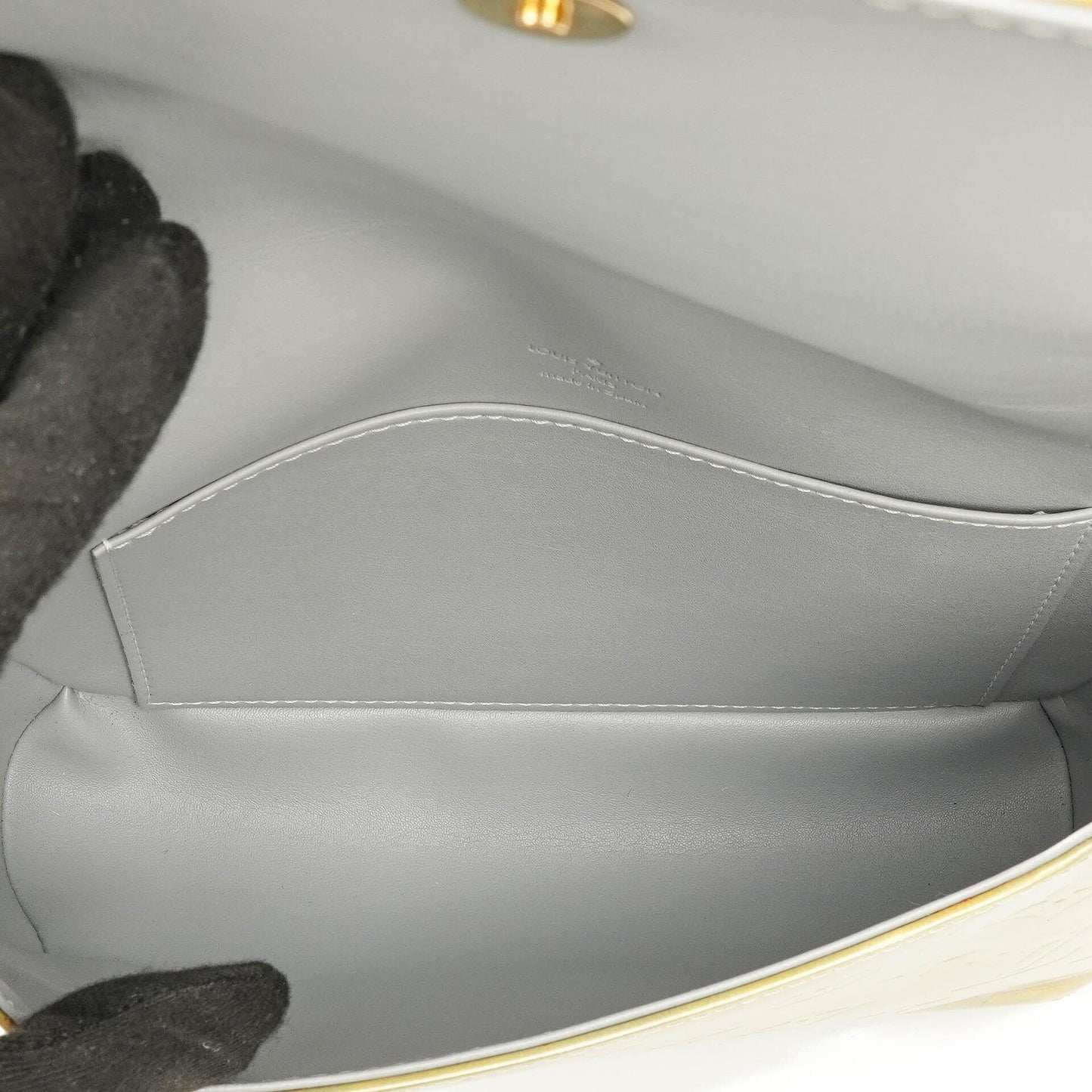 Louis Vuitton Thompson Street Grün Monogram Vernis Leder Schultertasche