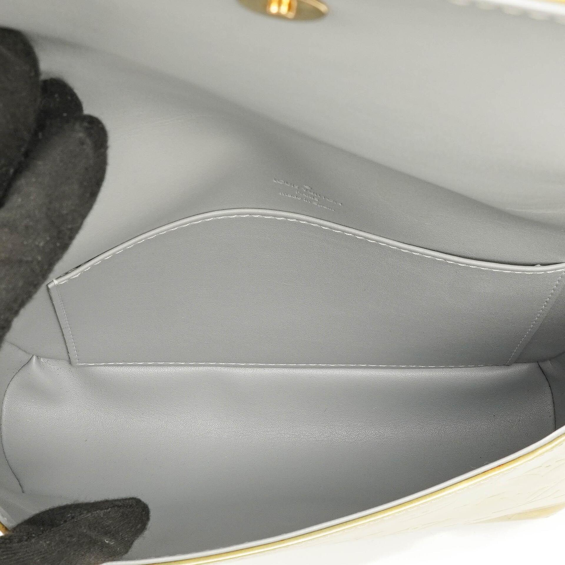 Louis Vuitton Thompson Street Grün Monogram Vernis Leder Schultertasche