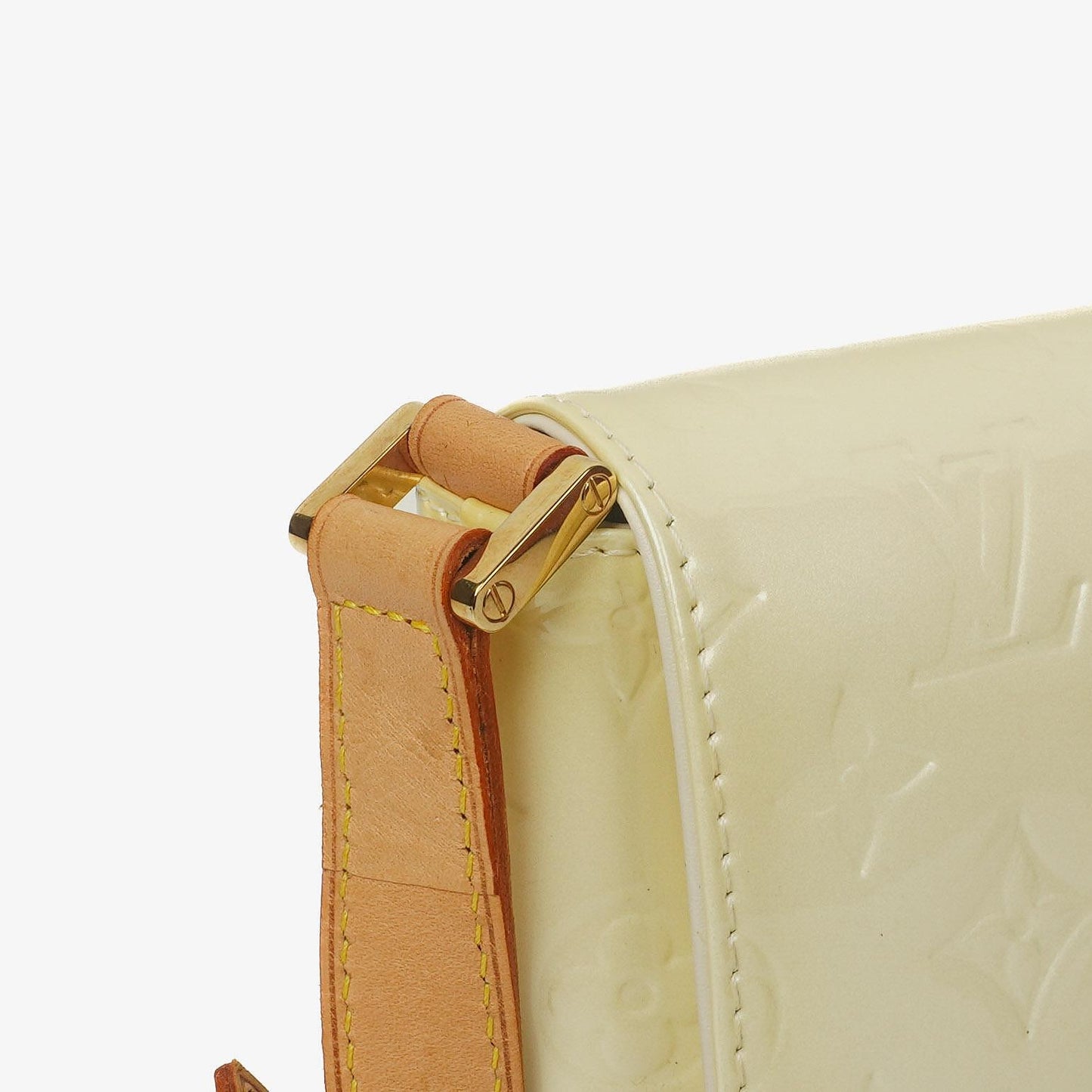 Louis Vuitton Thompson Street Schultertasche aus Perle Monogram Vernis Leder