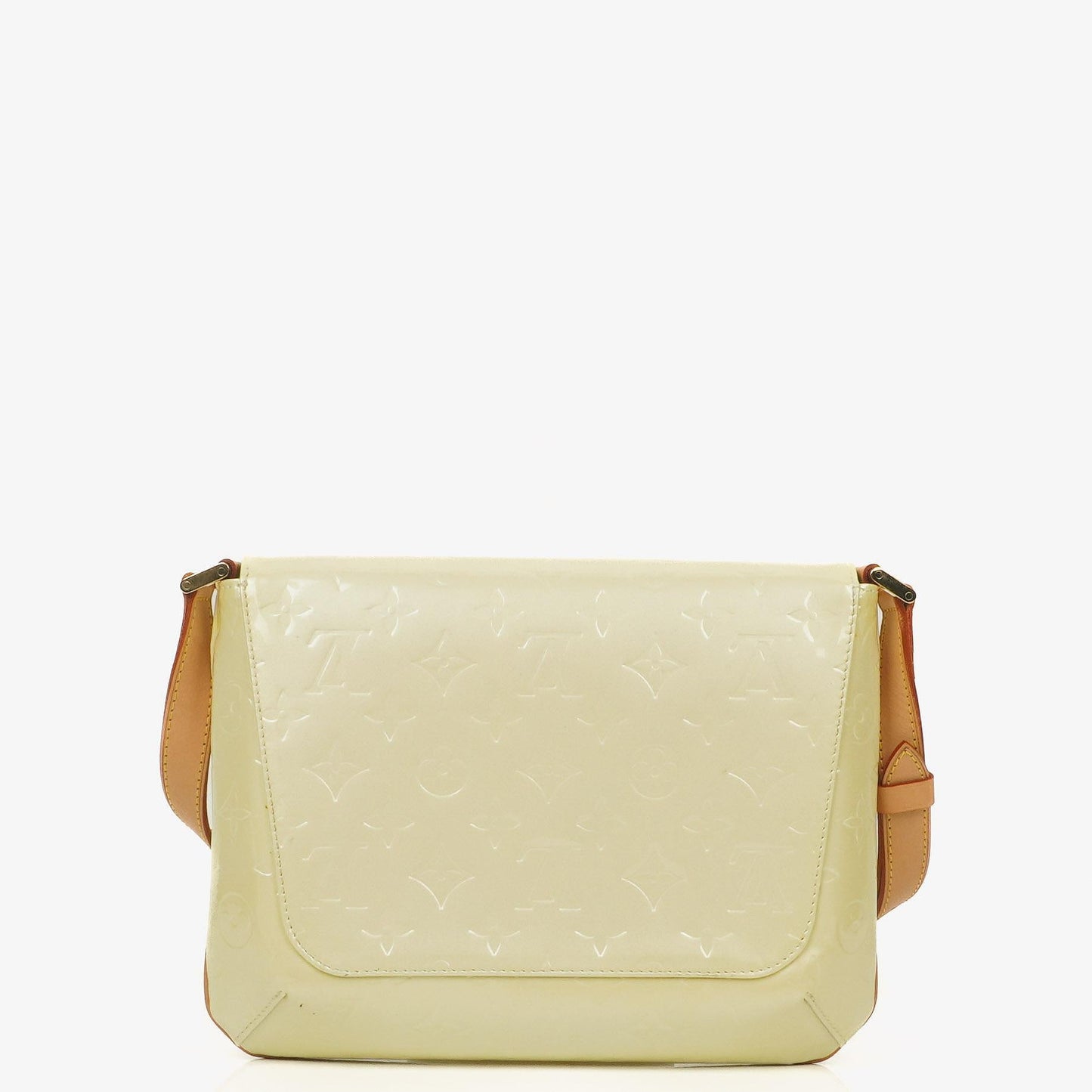 Louis Vuitton Thompson Street Schultertasche aus Perle Monogram Vernis Leder