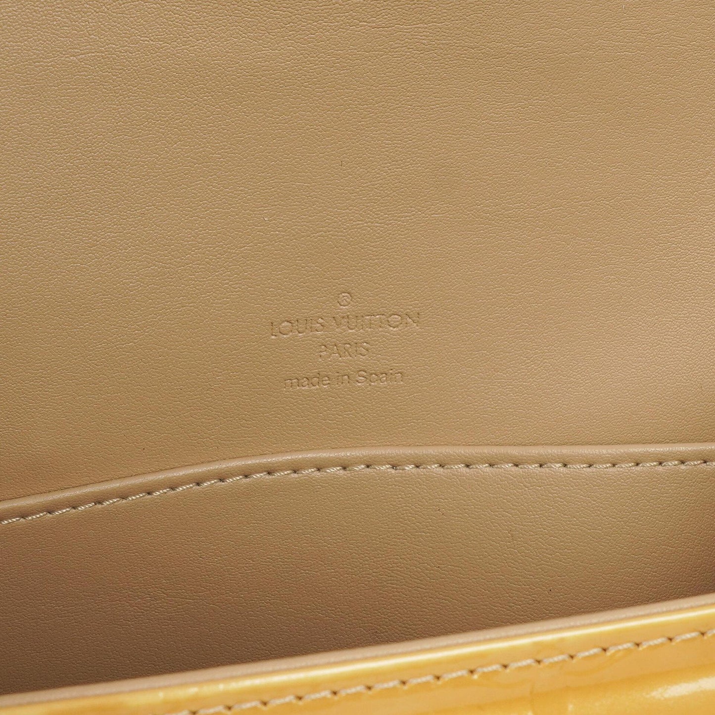 Louis Vuitton Thompson Schultertasche aus gelbem Monogram Vernis Leder