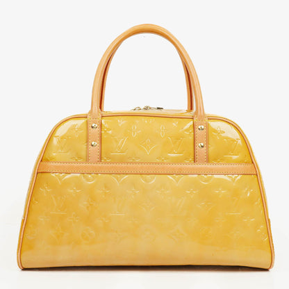 Louis Vuitton Tompkins Tasche aus gelbem Lackleder