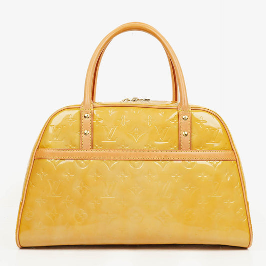 Louis Vuitton Tompkins Tasche aus gelbem Lackleder