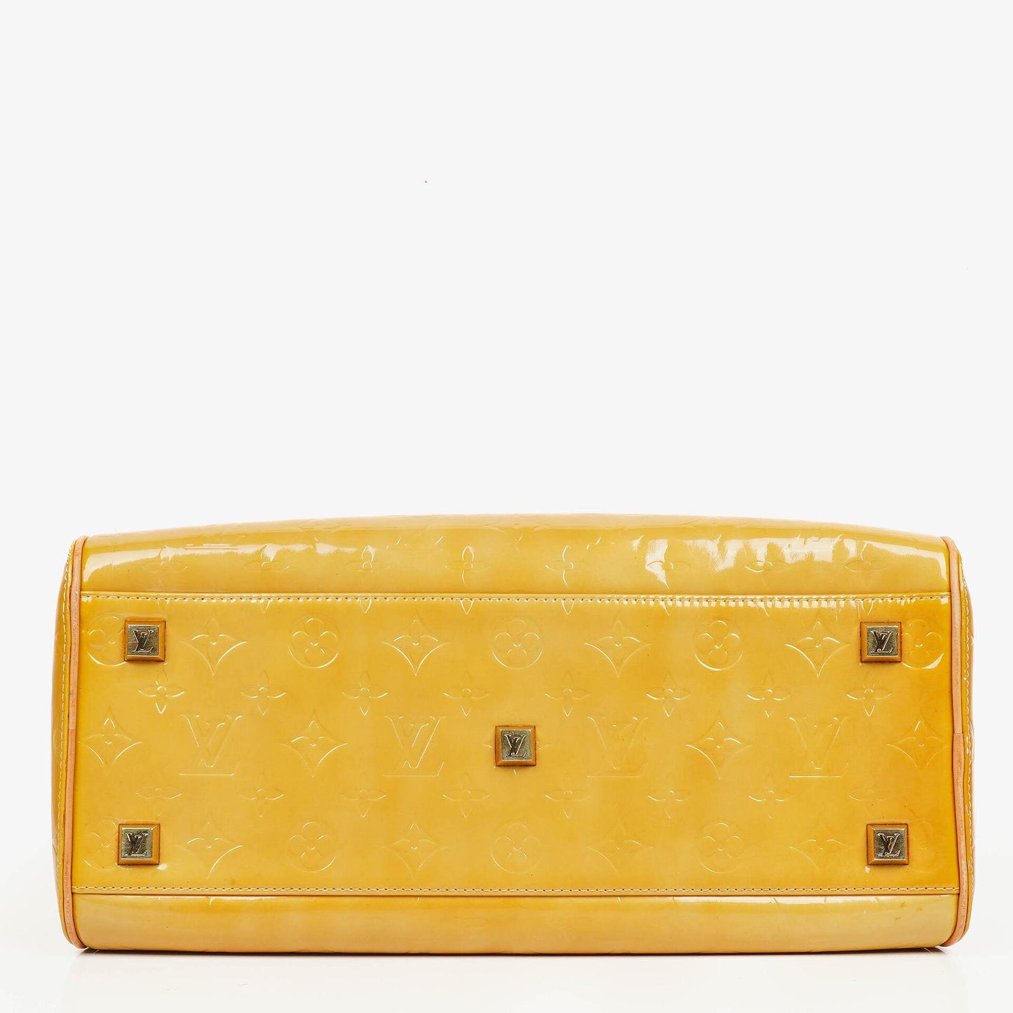 Louis Vuitton Tompkins Tasche aus gelbem Lackleder