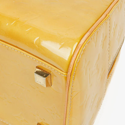 Louis Vuitton Tompkins Tasche aus gelbem Lackleder