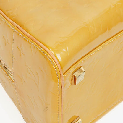 Louis Vuitton Tompkins Tasche aus gelbem Lackleder