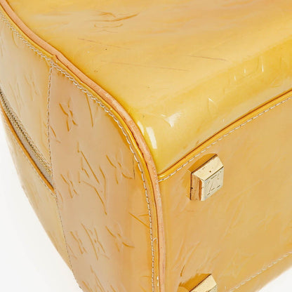 Louis Vuitton Tompkins Tasche aus gelbem Lackleder