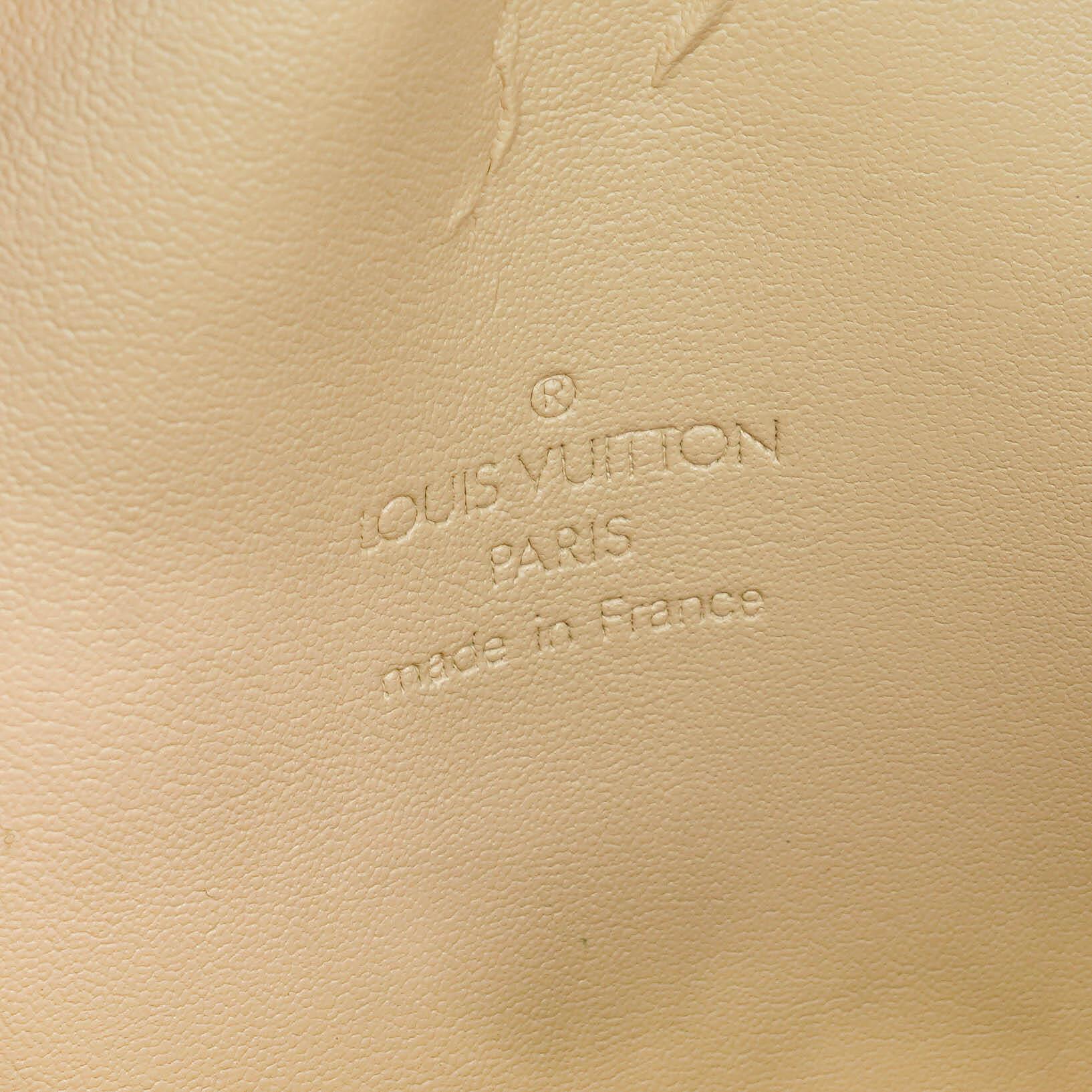 Louis Vuitton Tompkins Tasche aus gelbem Lackleder