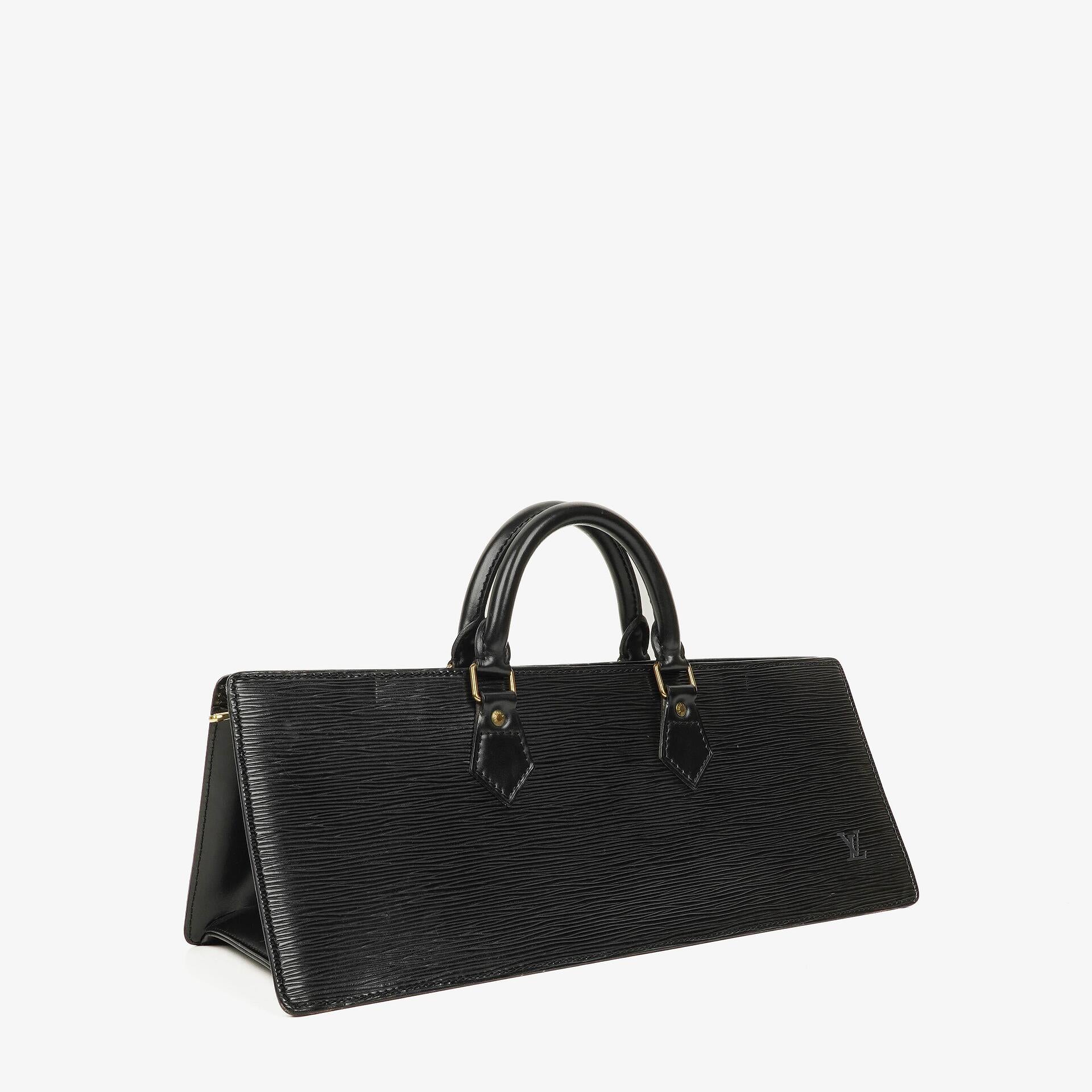 Louis Vuitton Triangle Handtasche aus schwarzem Epi-Leder