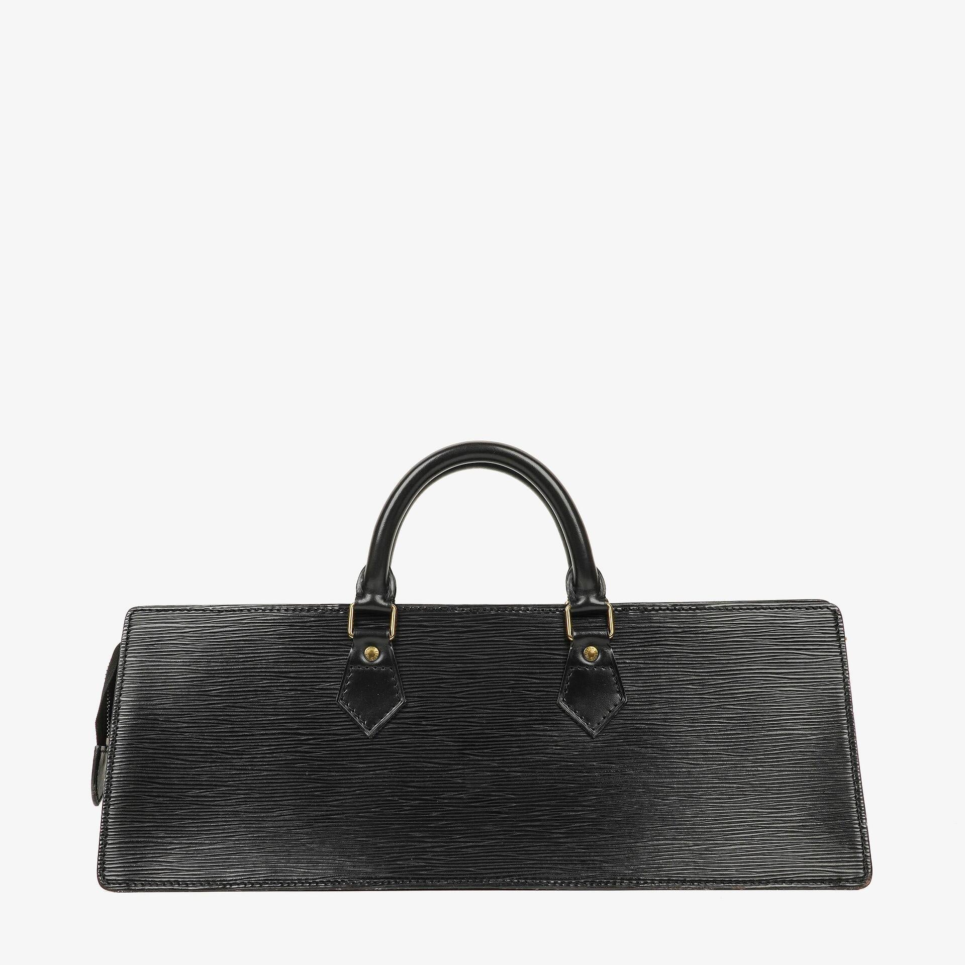 Louis Vuitton Triangle Handtasche aus schwarzem Epi-Leder