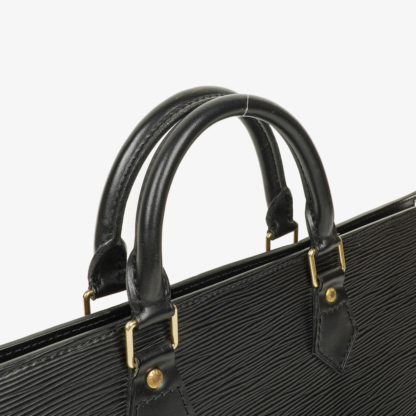 Louis Vuitton Triangle Handtasche aus schwarzem Epi-Leder