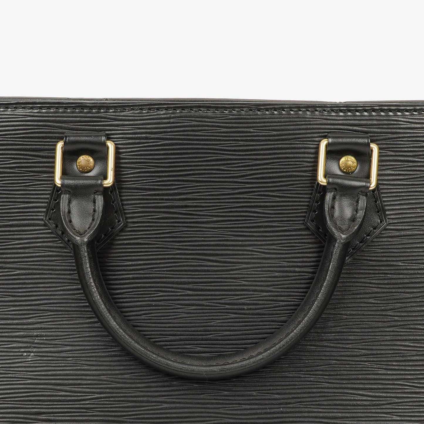 Louis Vuitton Triangle Handtasche aus schwarzem Epi-Leder
