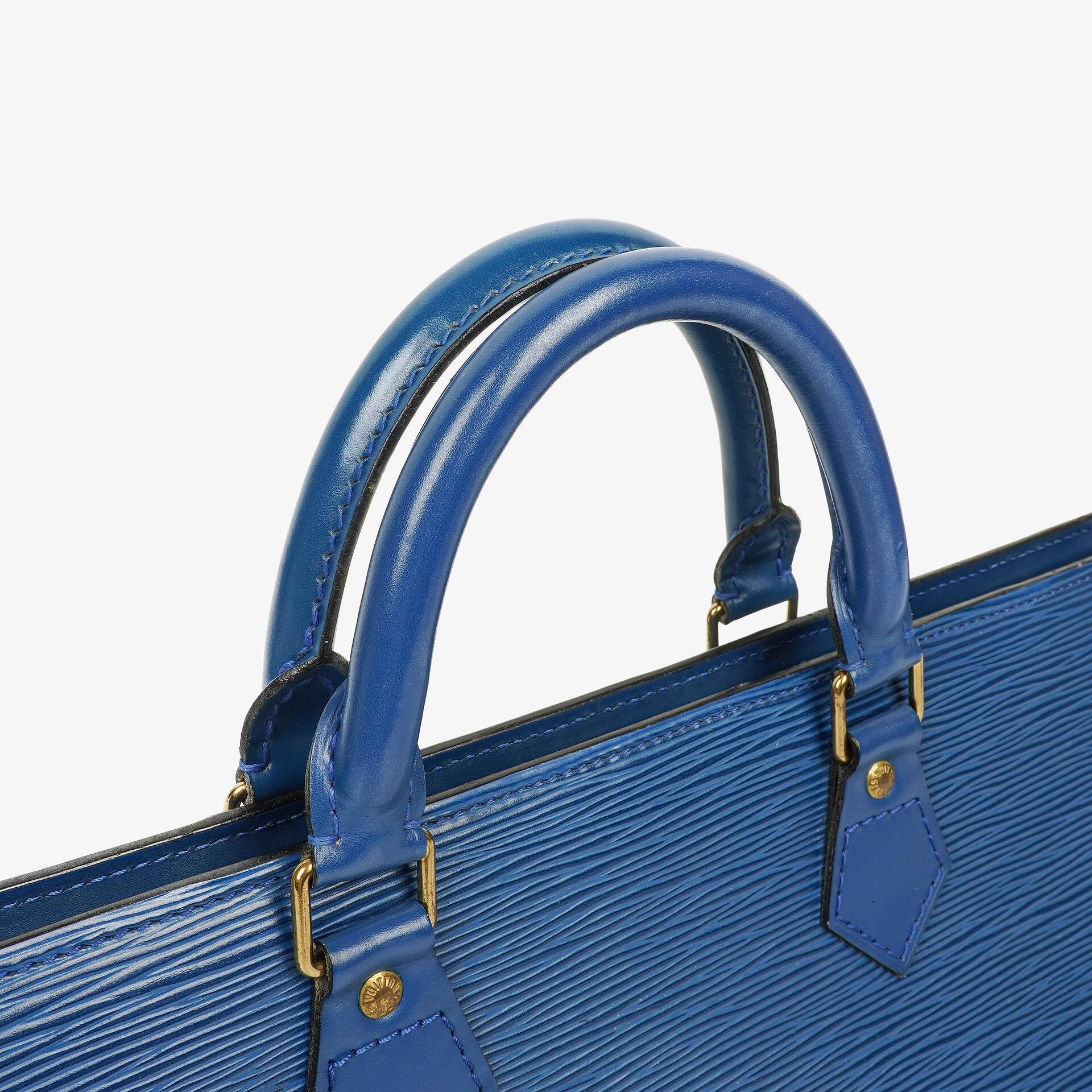Louis Vuitton Triangle Handtasche aus blauem Epi Leder