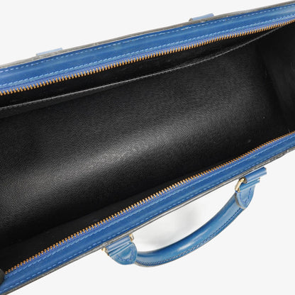 Louis Vuitton Triangle Handtasche aus blauem Epi Leder