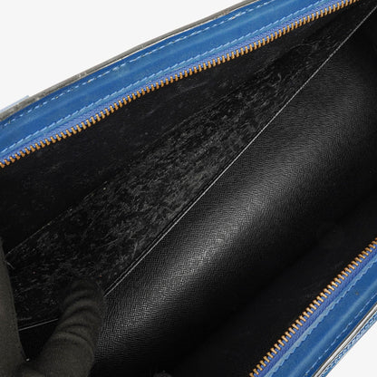 Louis Vuitton Triangle Handtasche aus blauem Epi Leder