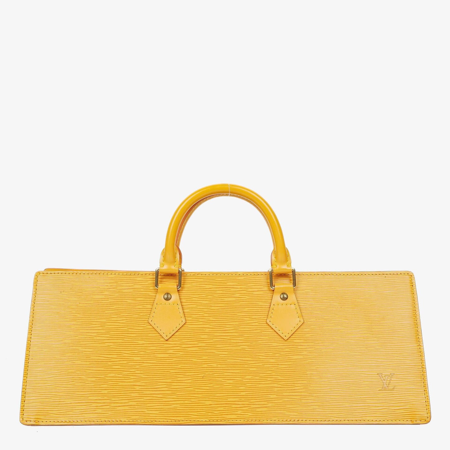 Louis Vuitton Triangle Handtasche aus gelbem Epi-Leder