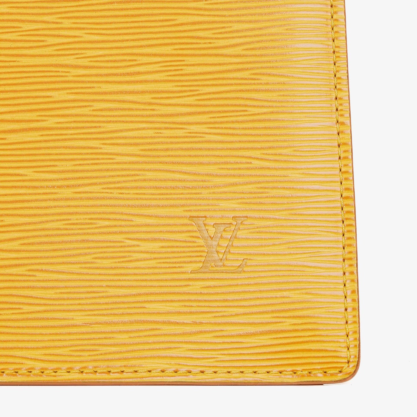 Louis Vuitton Triangle Handtasche aus gelbem Epi-Leder