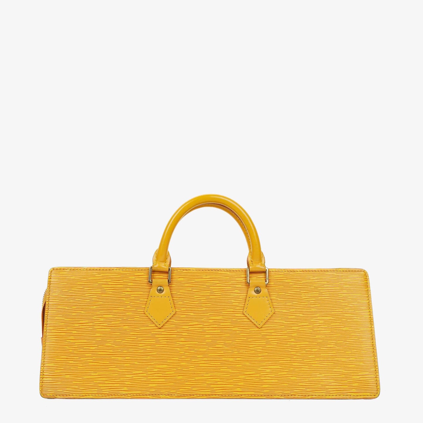 Louis Vuitton Triangle Handtasche aus gelbem Epi-Leder