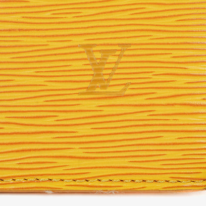 Louis Vuitton Triangle Handtasche aus gelbem Epi-Leder