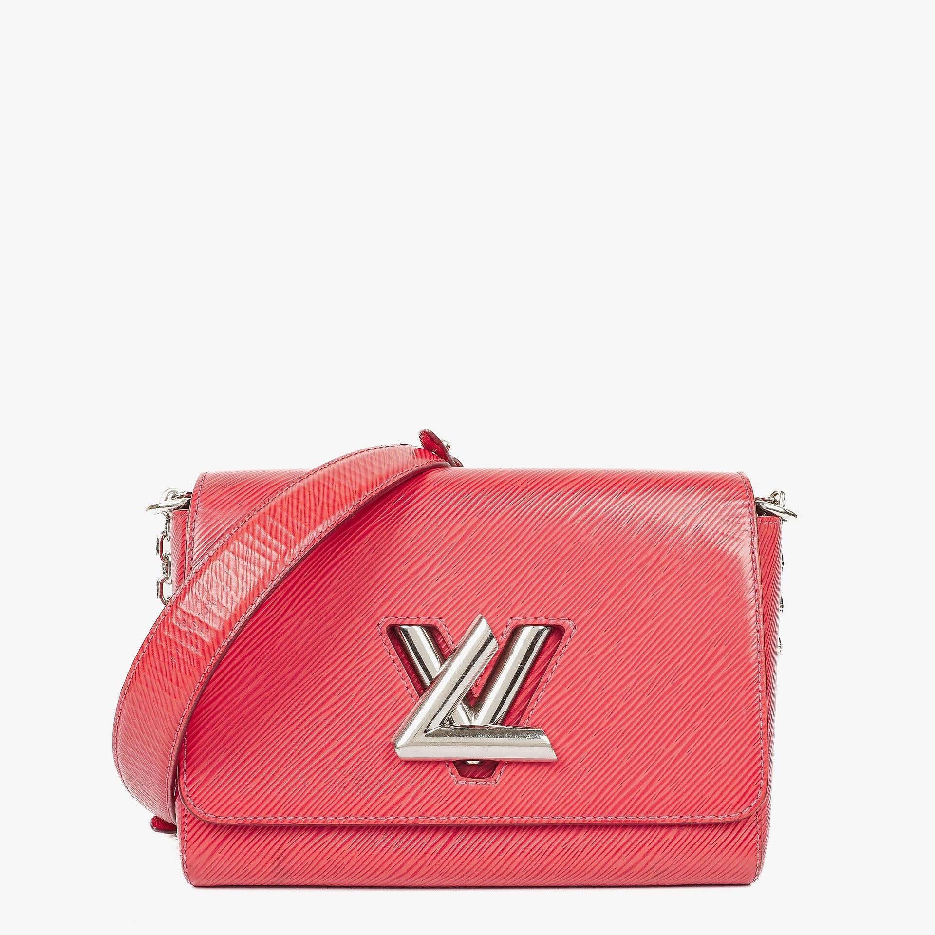 Louis Vuitton Twist MM Schultertasche aus Hot Pink Epi Leder