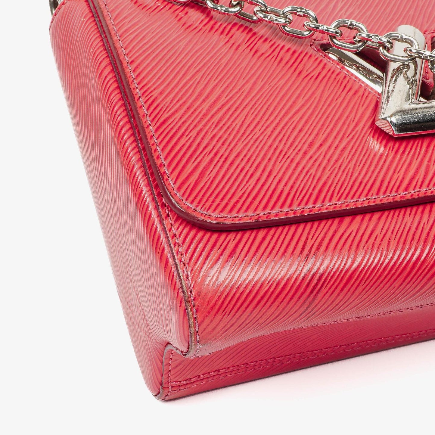 Louis Vuitton Twist MM Schultertasche aus Hot Pink Epi Leder
