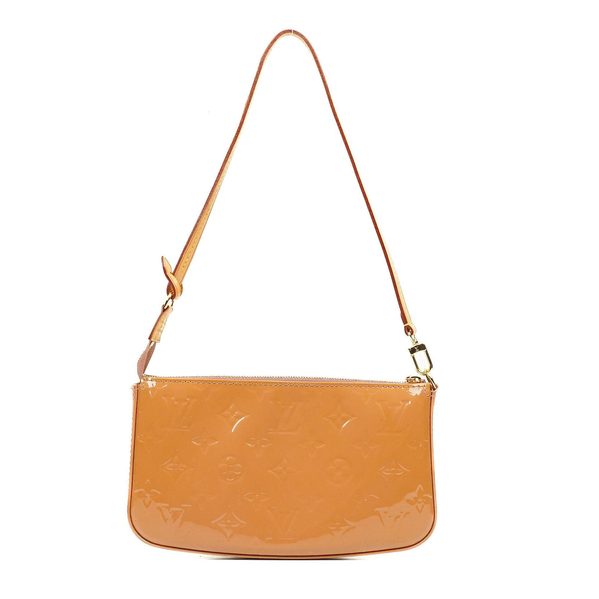 Louis Vuitton Vernis Pochette Accessoires NM in Rose Velours