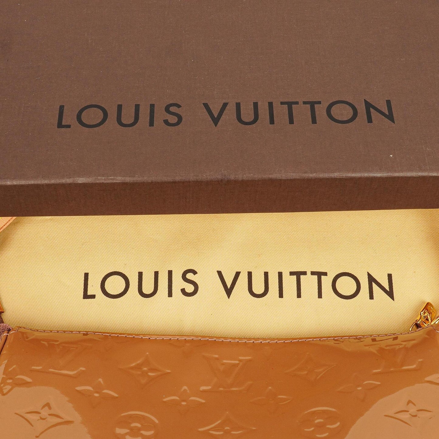 Louis Vuitton Vernis Pochette Accessoires NM in Rose Velours