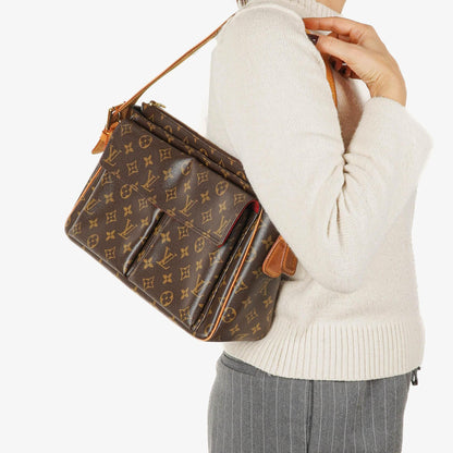 Louis Vuitton Viva-Cité GM Schultertasche aus Monogram Canvas