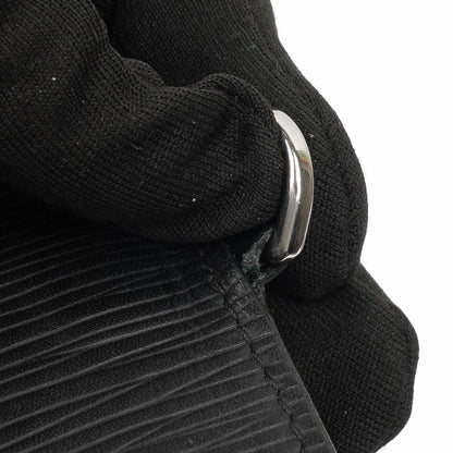 Louis Vuitton x Supreme EPI Schwarze Leder Kettenbörse