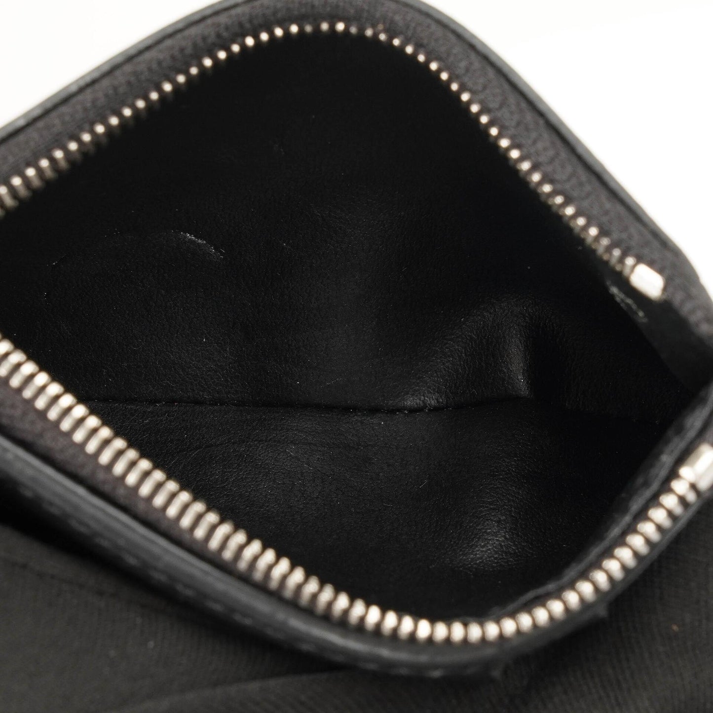 Louis Vuitton x Supreme EPI Schwarze Leder Kettenbörse