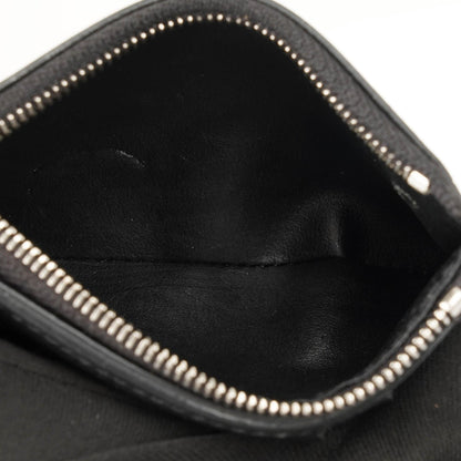 Louis Vuitton x Supreme EPI Schwarze Leder Kettenbörse