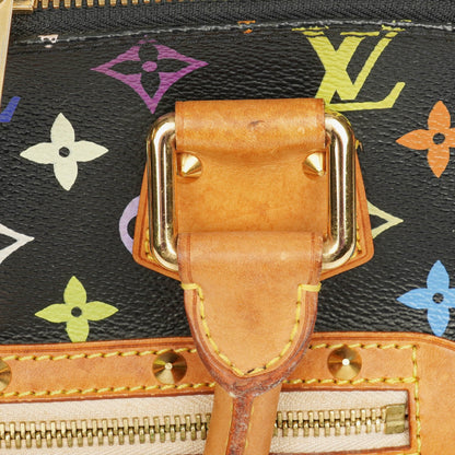 Louis Vuitton x Takashi Murakami Alma PM Tasche aus schwarzem Monogram Multicolor
