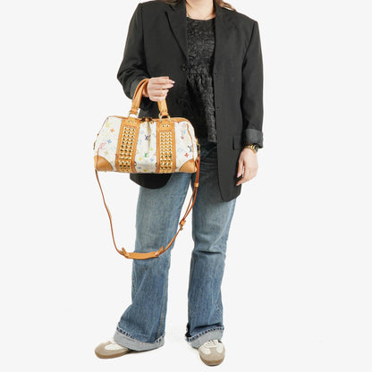 Louis Vuitton x Takashi Murakami Courtney MM Tasche aus Monogram Multicolor