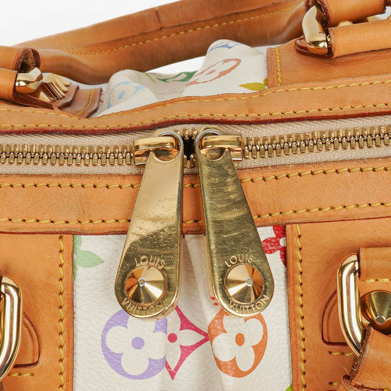 Louis Vuitton x Takashi Murakami Courtney MM Tasche aus Monogram Multicolor