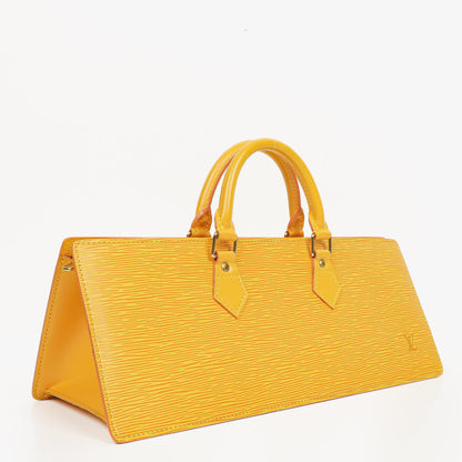 Louis Vuitton Sac Triangle Tasche aus gelbem Epi Leder