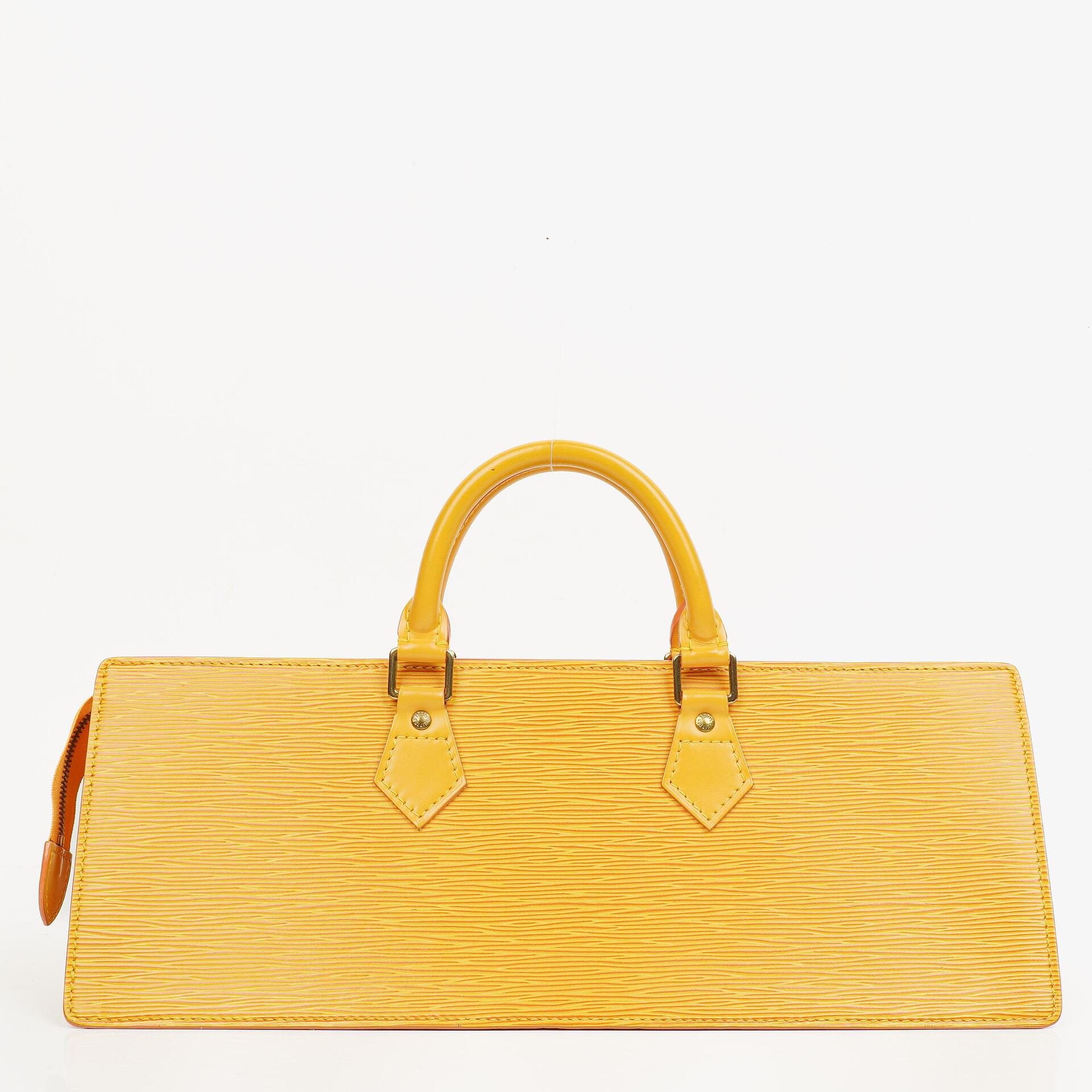 Louis Vuitton Sac Triangle Tasche aus gelbem Epi Leder