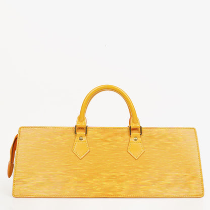 Louis Vuitton Sac Triangle Tasche aus gelbem Epi Leder