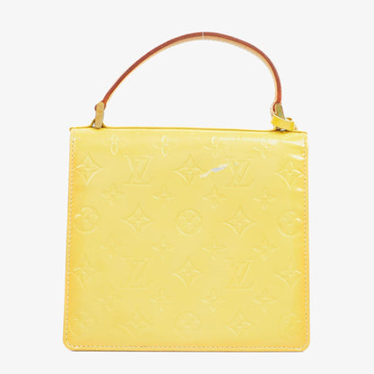 Louis Vuitton Spring Street Top Handle Bag aus gelbem Monogram Vernis