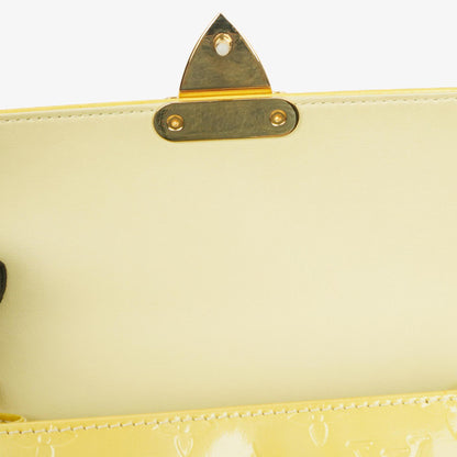 Louis Vuitton Spring Street Top Handle Bag aus gelbem Monogram Vernis